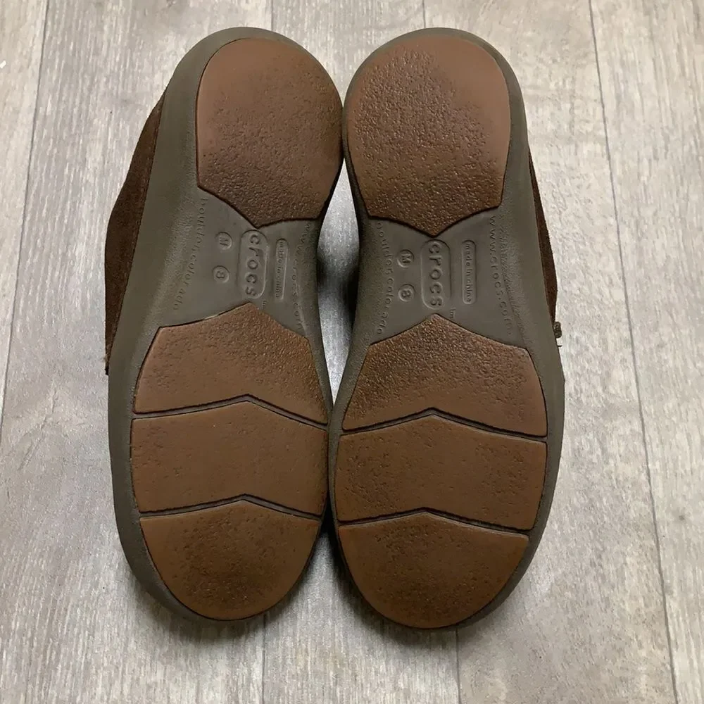 Mens CROCS Hi-Cruiser Suede Lace Up Chukka Boots‎